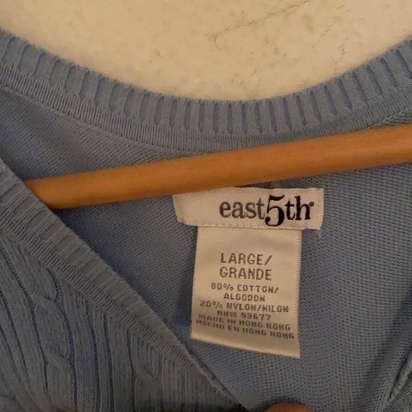 EAST 5TH BLUE SWEATER SIZE LARGE - Picture 2 of 3